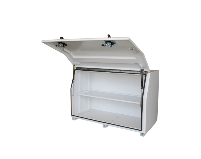 850 Series Full Open 1750L White Aluminium • Pallet Racking Place