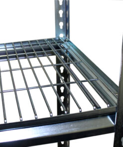 Alternative View Of Mesh Deck Longspan And Rivet Shelving