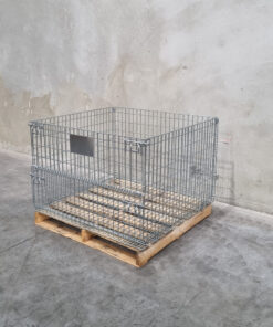Alternative View Of Wire Cage For Pallets